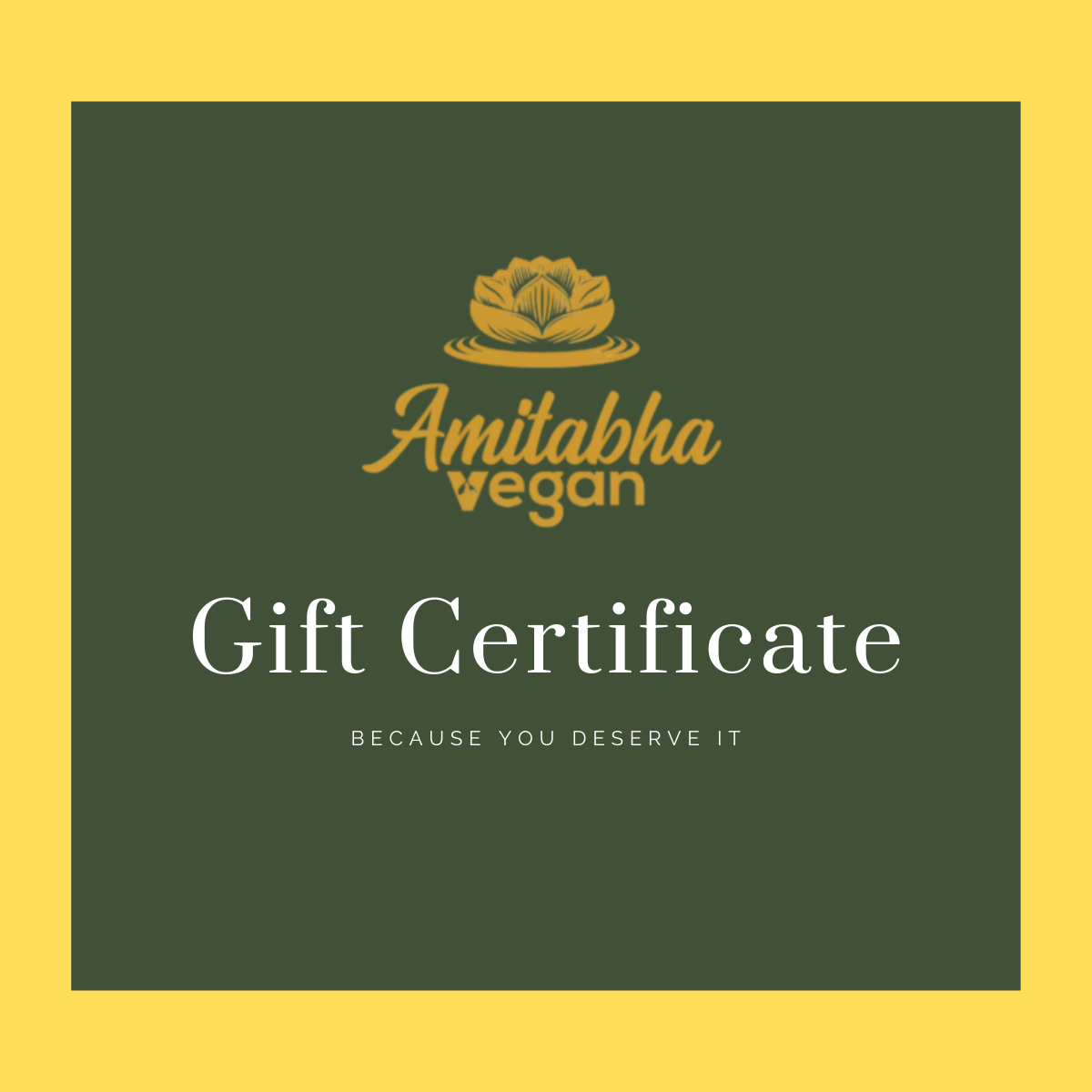Amitabha Vegan Gift Card