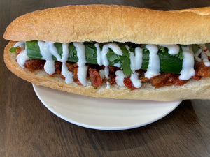 Vegan Burger, Sandwich And Salad